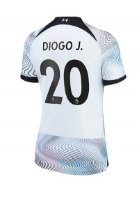 Liverpool Diogo Jota #20 Fotballdrakt Borte Klær Dame 2022-23 Korte ermer